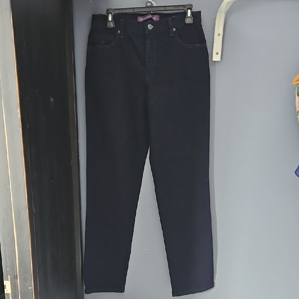 🕶 
NWOT Gloria Vanderbilt Women's Straight Leg Pants in Dark Navy Sz 6 Stretch
